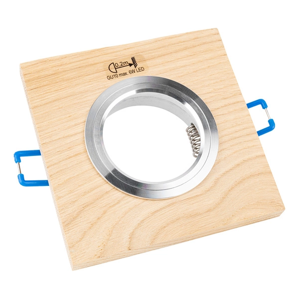 Vitar Wood Square Downlight 1xGU10 Max.6W LED Oiled Oak 2015174