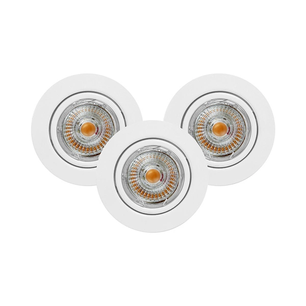 Ledsdream Round Ceiling Lamp Incl.3xLED GU10 5W White 2601302