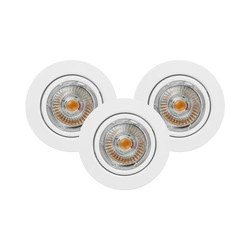 Ledsdream Round Lampa Sufitowa Incl.3xLED GU10 5W Biały 2601302