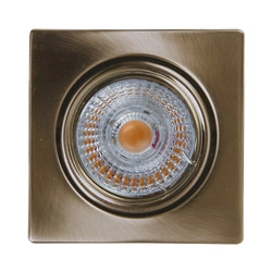 Ledsdream Square Ceiling Lamp Incl.1xLED GU10 5W Patina 2605111