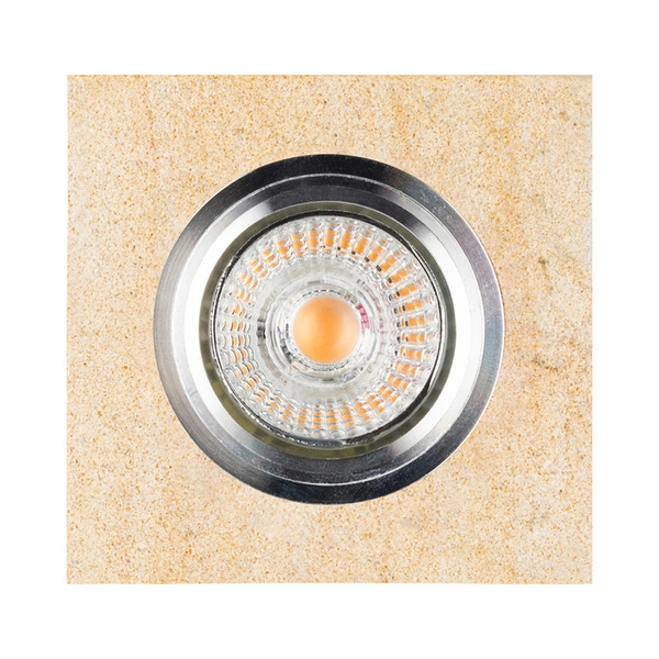 Vitar Sandstone Square Lampa Sufitowa Incl.1xLED GU10 6W Piaskowiec/Chrom 2515139