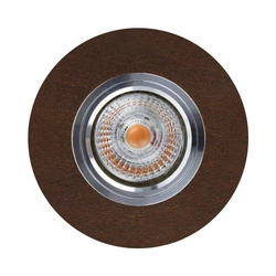 Vitar Wood Round Lampa Sufitowa Incl.1xLED GU10 6W Orzech 2511176