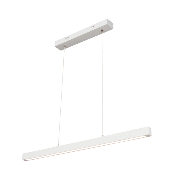 Smal Pendant Lamp 1xLED 24V Integrated 1050lm 3000K 12W White Beech Wood/Transparent PVC Cable with Touch Dimmer 1509442