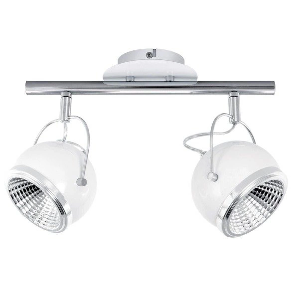 Ball Ceiling Lamp Incl. 2xGU10 LED 6W White Metal 2686282