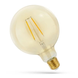 Żarówka LED filament wi-fi GLOB G125 E27 Amber 5W dimm | ściemnialna