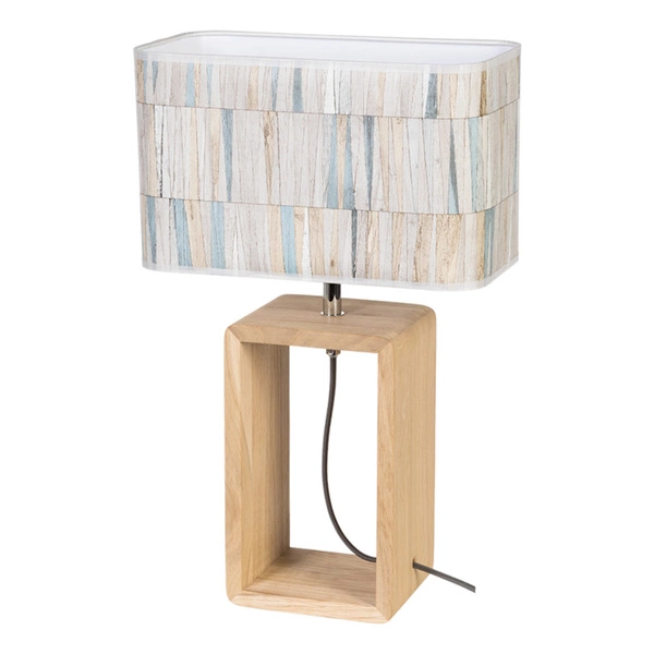 Malo Table Lamp 1xE27 Max.25W Oiled Oak/Anthracite/Multicolor 7717174