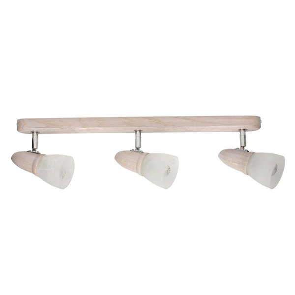 Julietta Ceiling Lamp 3xE14 Max.40W Bleached Oak/White Glass 2215332