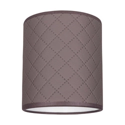 Lampshade Cylinder E27 H20 Gray-Brown Fabric A0979