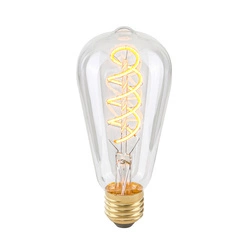 LED decorative light bulb, E27, Spiral Clear 801501 ST64, 4W, 2200K, 175lm