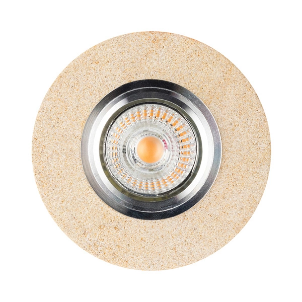 Vitar Sandstone Round Ceiling Lamp Incl.1xLED GU10 6W Sandstone/Chrome 2511139