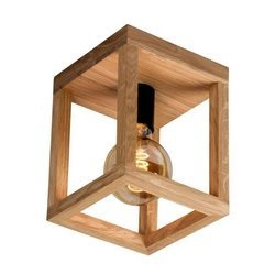 Kago Ceiling Lamp 1xE27 Max.60W Oiled Oak/Black 9154174