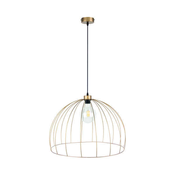 Lampa wisząca Coop 1xE27 Max.60W Złoty Metal/Czarny Metal/Czarny Kabel Tkaninowy 18831920