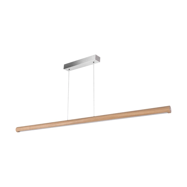 Conor Pendant Lamp 1xLED 24V Int. 45W Matt Nickel/Oiled Oak with Touch Dimmer/Rollizug (1600mm) 1017411500000