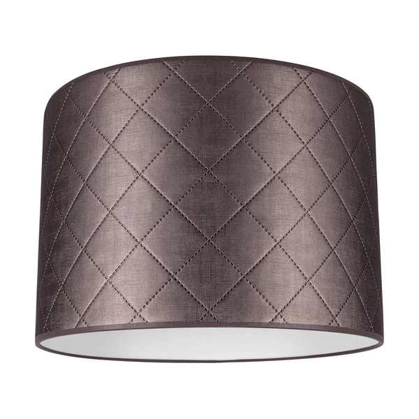 Lampshade Cylinder E27 H35 Gray-Brown Synthetic Fabric A0950