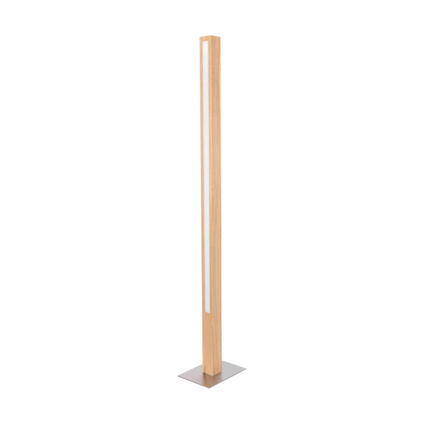 Leon Floor Lamp 1xLED 24V Int. 32W Matt Nickel/Oiled Oak with Touch Dimmer 6017401700000