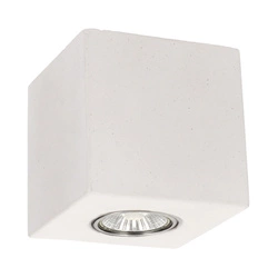 Concretedream Square Ceiling Lamp Incl.1xLED GU10 5W Concrete White 2576137