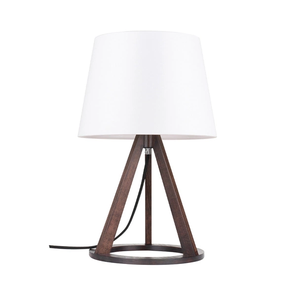 Konan Table Lamp 1xE27 Max.25W Walnut/Black/White 6511976