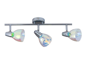 Kora Ceiling Lamp 3xE14 Max.40W Chrome Metal/Multicolor Glass 2407328