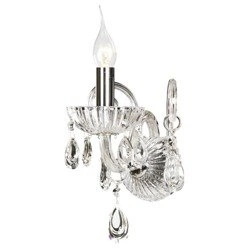 Queen Wall lamp 1xE14 Max.40W Transparent/Chrome 9140102