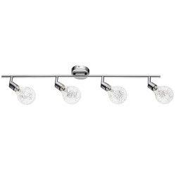 Lampa BULBS listwa sufitowa 4pkt żarówki metalowo - szklane 2507428