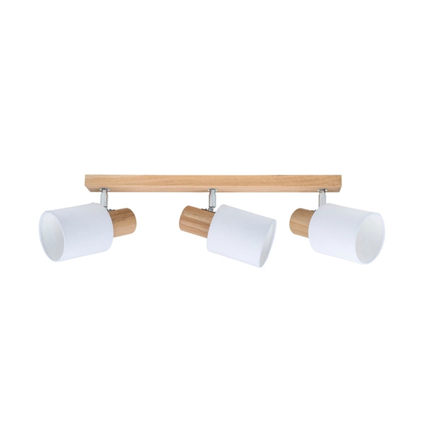 Treehouse Ceiling Lamp 3xE27 Max.25W Oiled Oak/Chrome/White 2236374