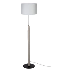 Colette Grey Floor Lamp 1xE27 Max.60W Stained Pine Gray/Black Metal/Black Fabric Cable/Gray Fabric Shade 762217104