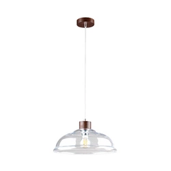 Molde Pendant Lamp 1xE27 Max.60W Walnut/Transparent/Transparent 9882076