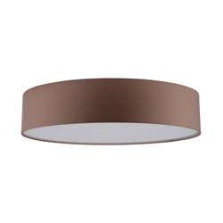 Josefina Ceiling Lamp 4xE27 Max.25W White Metal/Brown Fabric Shade 4794812