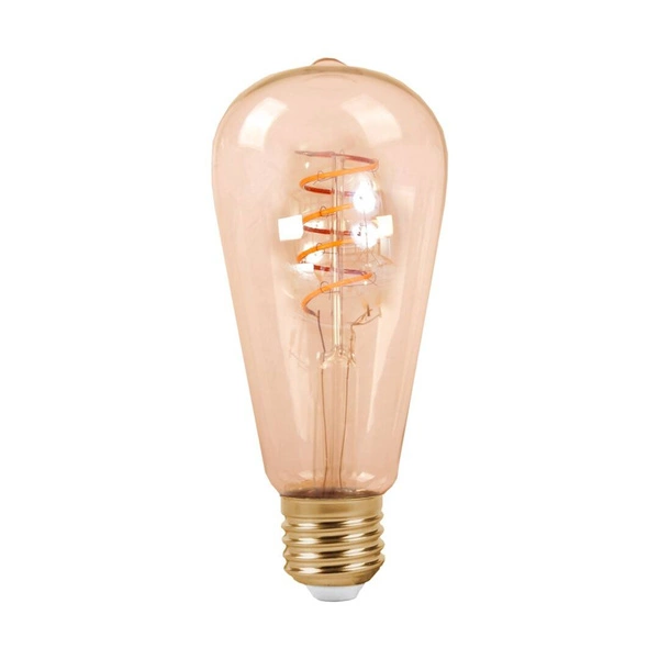 Żarówka FILAMENT LED ST64 E27 4W ciepła 3000K łezka spirala gold