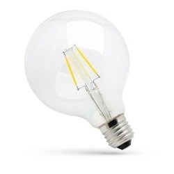 GLOB LED filament bulb G125 E27 8W COG neutral 4K clear