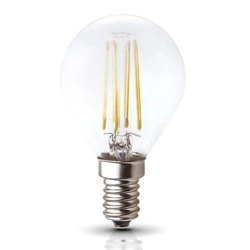 FILAMENT LED decorative light bulb E14 4W warm 3000K ball G45