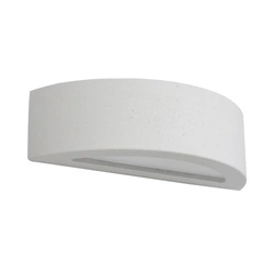 Block Wall Lamp 1xE27 Max.40W White Concrete/Frosted Glass 8972137