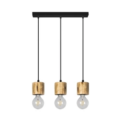 Pino Pendant Lamp 3xE27 Max.60W Stained Pine/Black 71689304