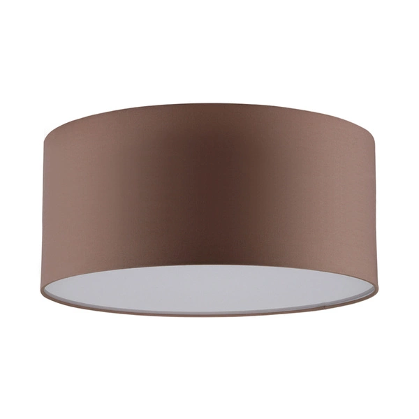 Josefina Ceiling Lamp 2xE27 Max.25W White Metal/Brown Fabric Shade 4792812