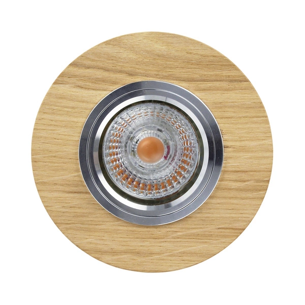 Vitar Wood Round Lampa Sufitowa Incl.1xLED GU10 6W Dąb Olejowany 2511174