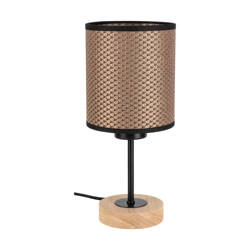 Benita Black Table Lamp 1xE27 Max.25W Oiled Oak/Black/Brown-Black-Gold 7017401011553