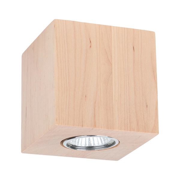 Wooddream Square Ceiling Lamp 1xGU10 Max.6W Birch Wood 2076160