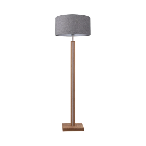 Asseto Floor Lamp 1xE27 Max.60W, 2xLED 24V Integrated 36W Oiled Oak/Anthracite/Grey/Touch Dimmer 6572174