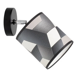 Espacio Wall Lamp 1xE27 Max.25W Black Metal/Multicolor Wallpaper 56748104