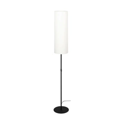 Tina Floor Lamp 1xE27 Max.60W Black Metal/Black PVC Cable/White Fabric Shade 6010404410476